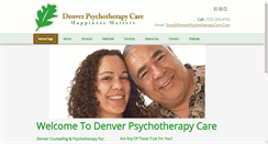 Desktop Screenshot of denverpsychotherapycare.com
